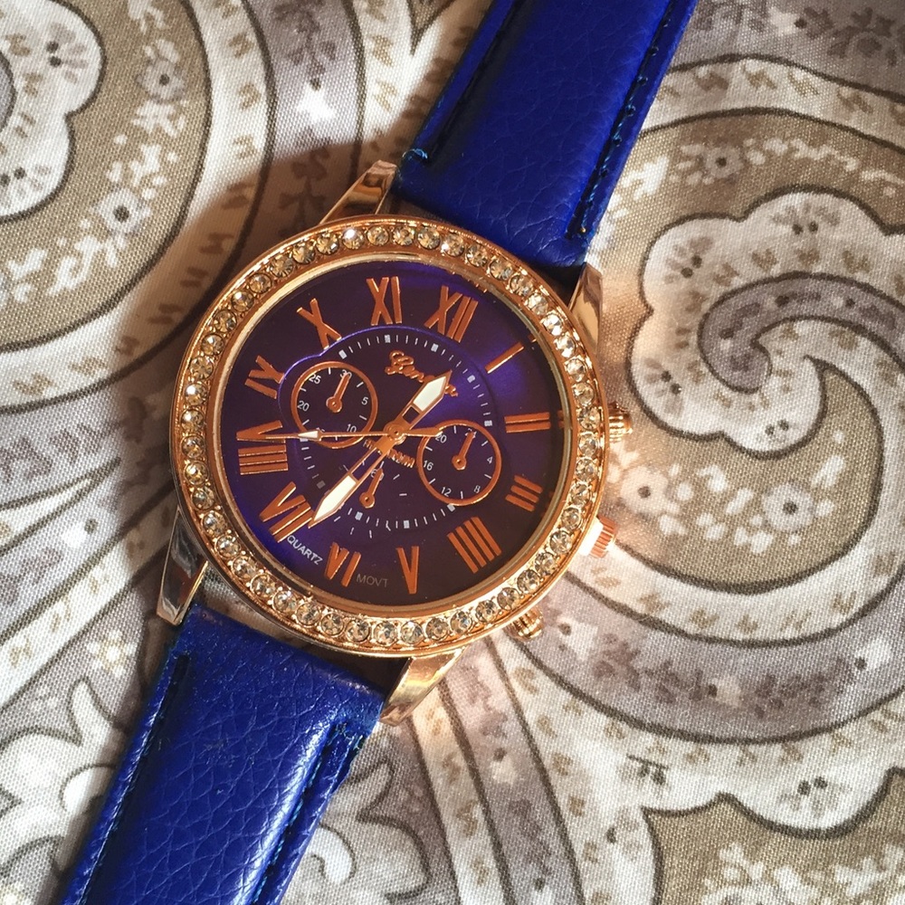 Blingy Big Blue Watch